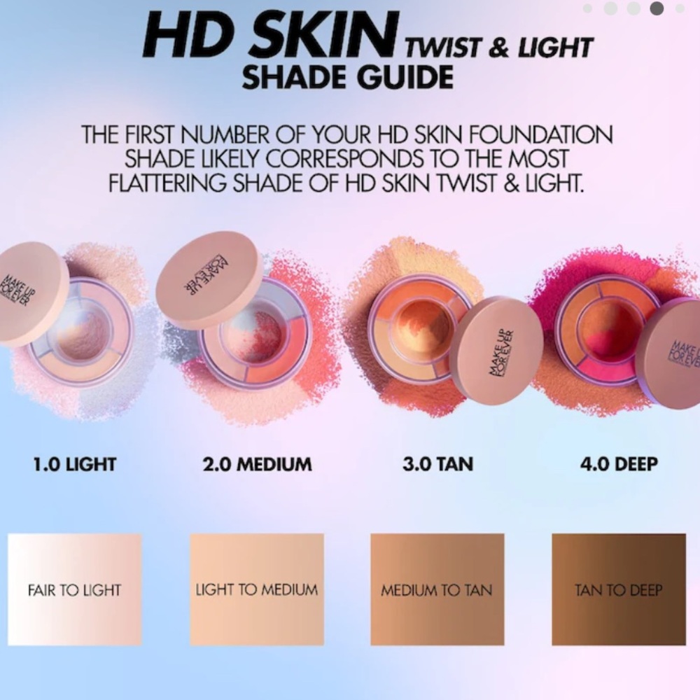MAKE UP FOR EVER HD Skin Twist & Light Luminous Finishing Powder In 2 Medium - Picture 4 of 8
